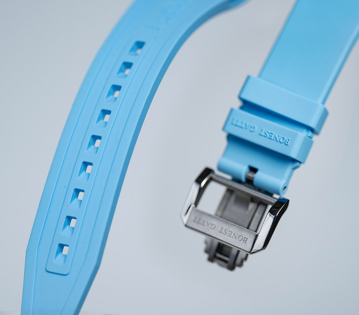 BONEST GATTI Carbon fiber + Aluminum alloy Case Barrel shaped Thumbs Up Series funny watch Skeleton Movement Crystal Sapphire Watch BG9001