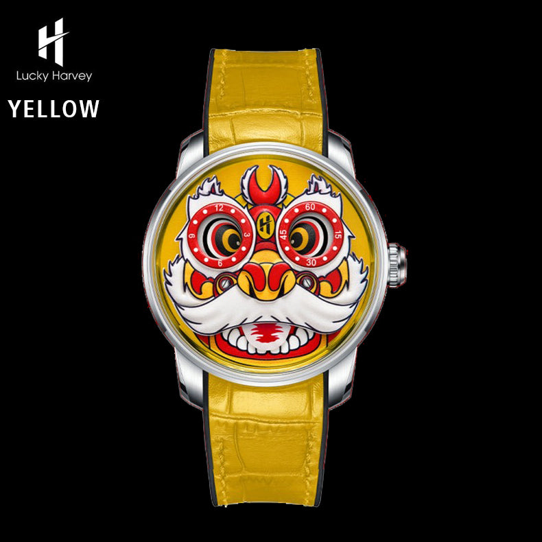 Lucky Harvey Lion Dance Automaton Automatic LH001 Movement Luminous Watch
