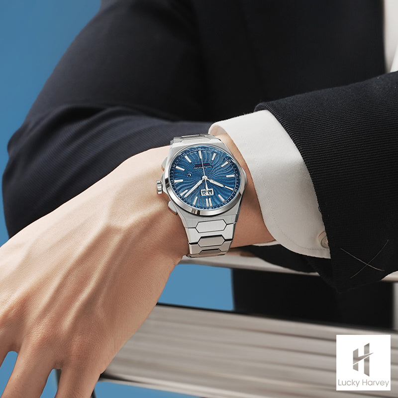 LUCKY HARVEY Chiming Automatic Sound Of Nature Guilloché Dial Big Date Watch Limited Edition 300 PCS