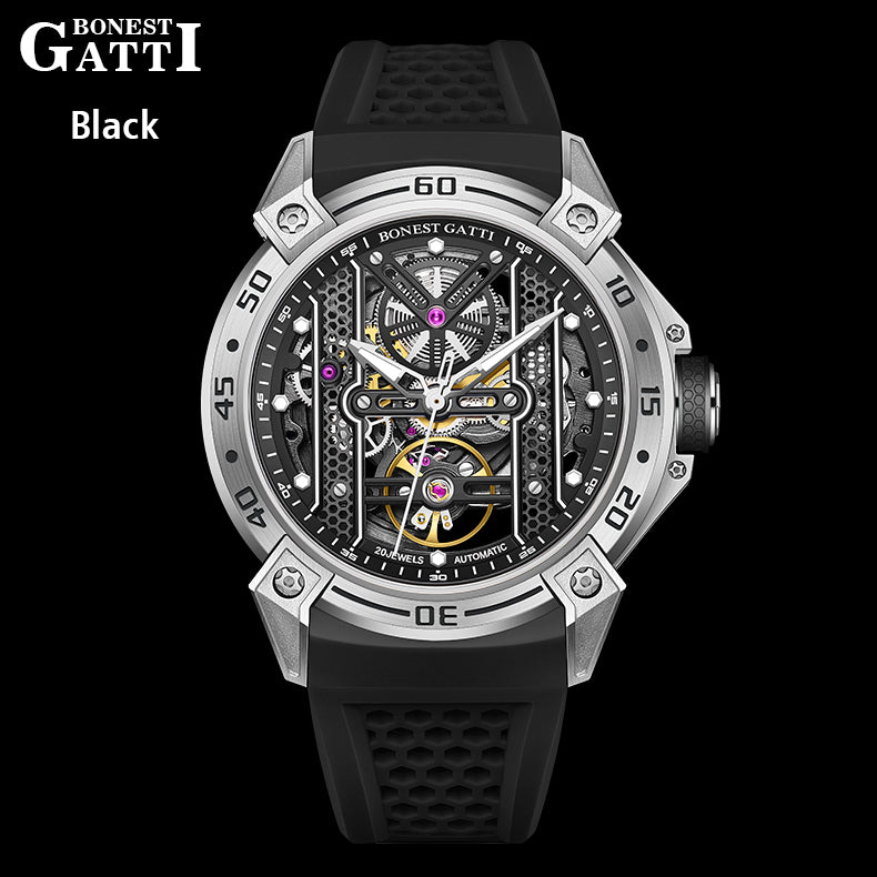 BONEST GATTI Automatic Movement Round Shaped Case 5ATM Waterproof Luminous BG5805