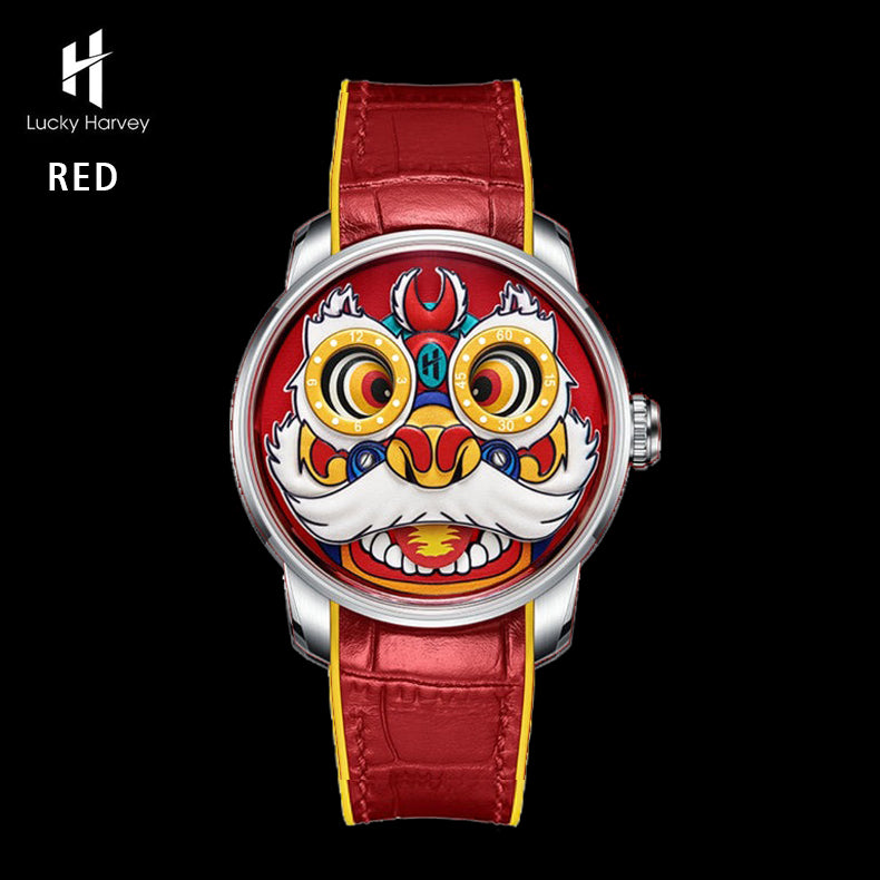 Lucky Harvey Lion Dance Automaton Automatic LH001 Movement Luminous Watch
