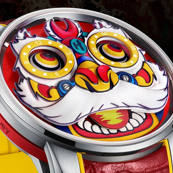 Lucky Harvey Lion Dance Automaton Automatic LH001 Movement Luminous Watch