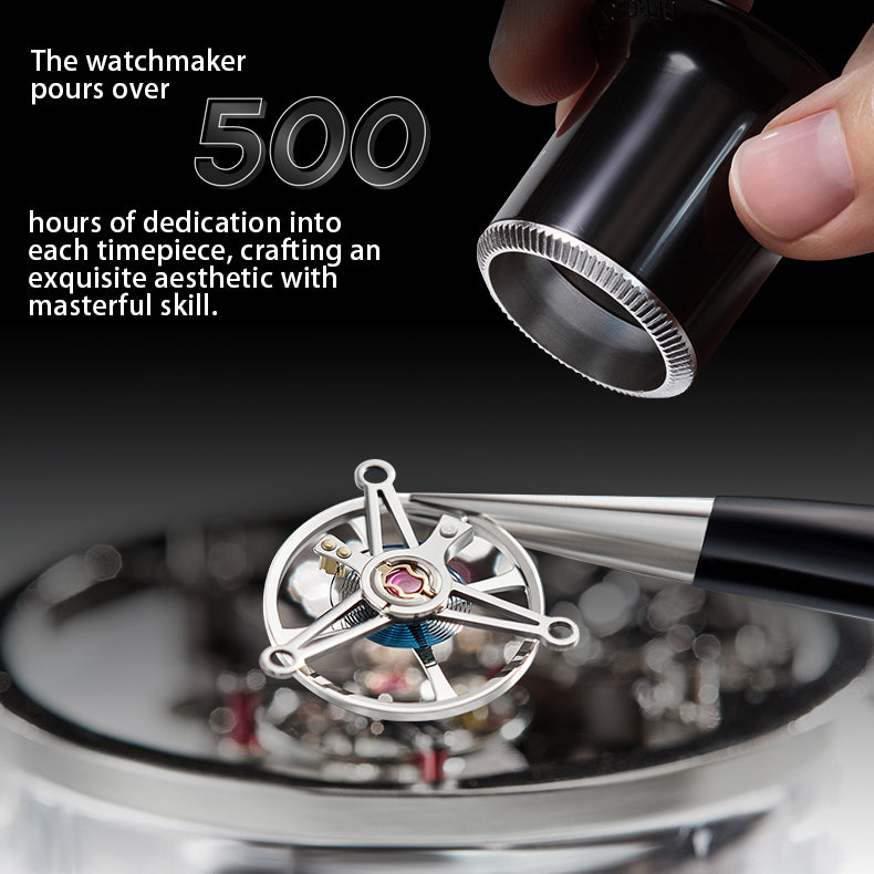 BONEST GATTI Automatic Tourbillon Movement transparent K9 cryatal Case Skeleton Dial Sapphire Crystal Rainbow Bezel K9 CRYATL Bracelet 3ATM Waterproof Luminous BG7002