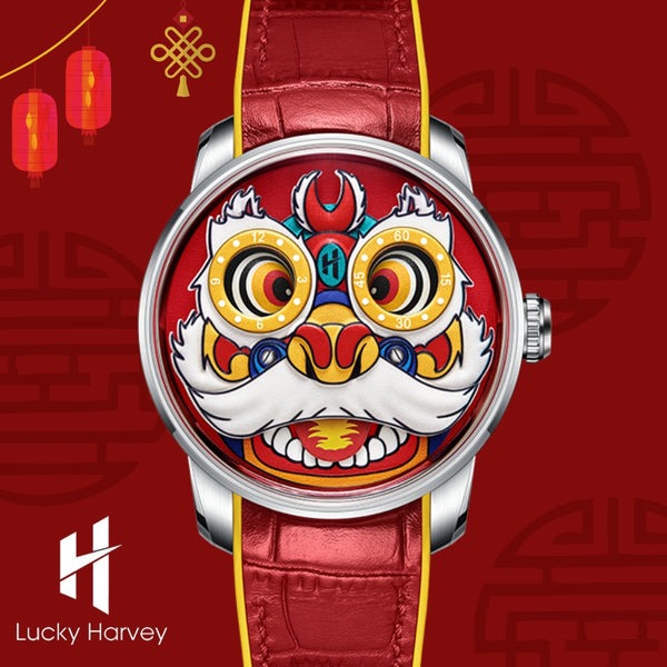 Lucky Harvey Lion Dance Automaton Automatic LH001 Movement Luminous Watch