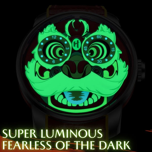 Lucky Harvey Lion Dance Automaton Automatic LH001 Movement Luminous Watch
