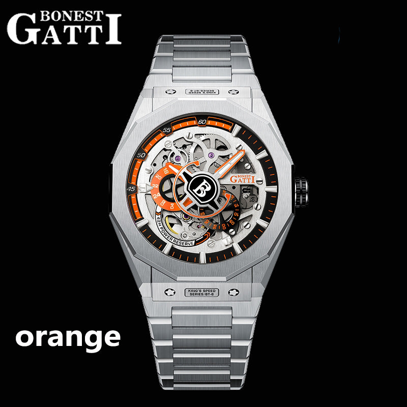 BONEST GATTI CITIZEN Movement Luminous 42h Roud Shaped Case Automatic Watch BG7601-S