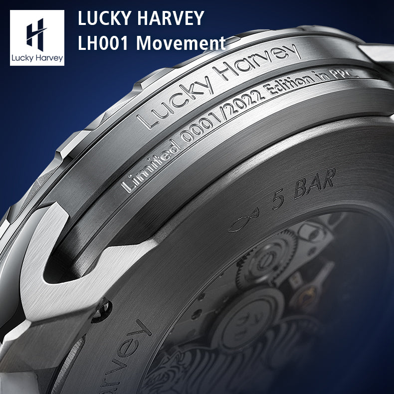 LUCKY HARVEY Tiger Automatic Watch Round shaped Case Luminous Limited Edition(2022PCS)