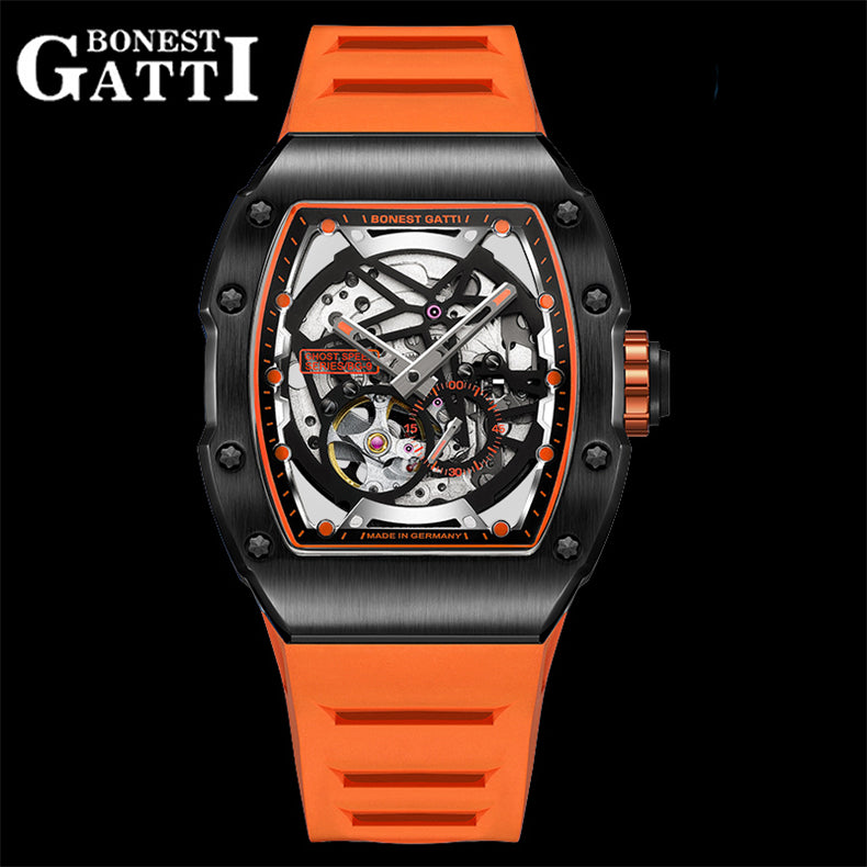 BONEST GATTI Barrel Men's Automatic Mechanical Watch Citizen Movement Luminous BG9901-A