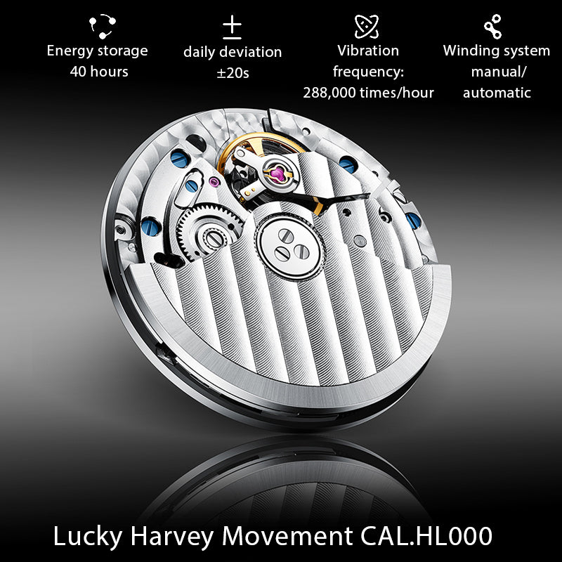 Lucky Harvey Automaton Player Series Three Card Poker (SAN GONG) Roulette Automatic Watch