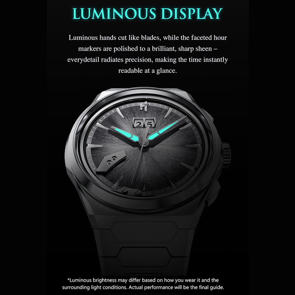 LUCKY HARVEY Hand-Brushed Dial Titanium Chiming Automatic Watch Limited Edition