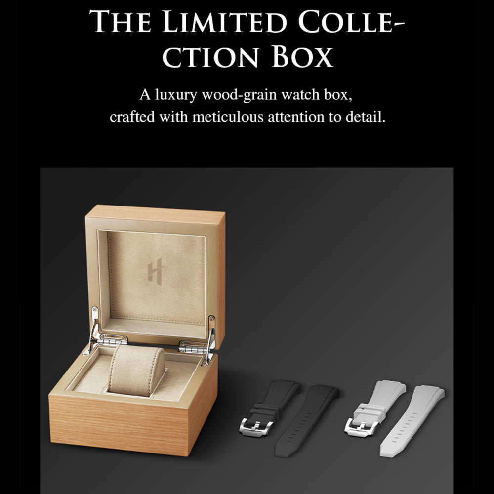 LUCKY HARVEY Hand-Brushed Dial Titanium Chiming Automatic Watch Limited Edition