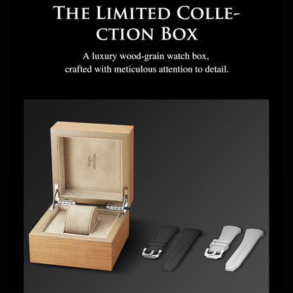 LUCKY HARVEY Hand-Brushed Dial Titanium Chiming Automatic Watch Limited Edition