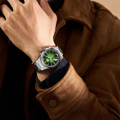 LUCKY HARVEY Hand-Brushed Dial Titanium Chiming Automatic Watch Limited Edition
