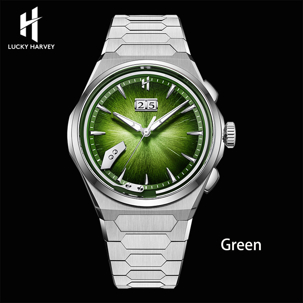 LUCKY HARVEY Hand-Brushed Dial Titanium Chiming Automatic Watch Limited Edition