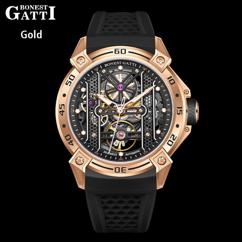 BONEST GATTI  Automatic Movement Round Shaped Case 5ATM Waterproof Luminous BG5805