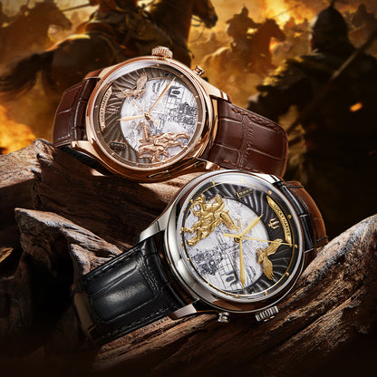 LUCKY HARVEY Genghis Khan Automata Chiming Watch Limited Edition 100 PCS