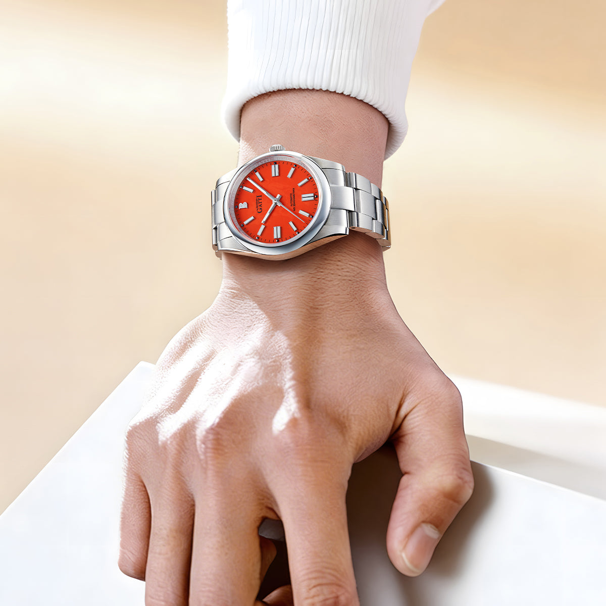 BONEST GATTI Enamel Dial Luminous Horse Automatic Watch BG8015