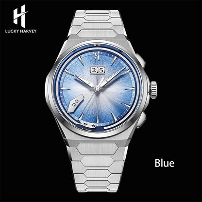 LUCKY HARVEY Hand-Brushed Dial Titanium Chiming Automatic Watch Limited Edition