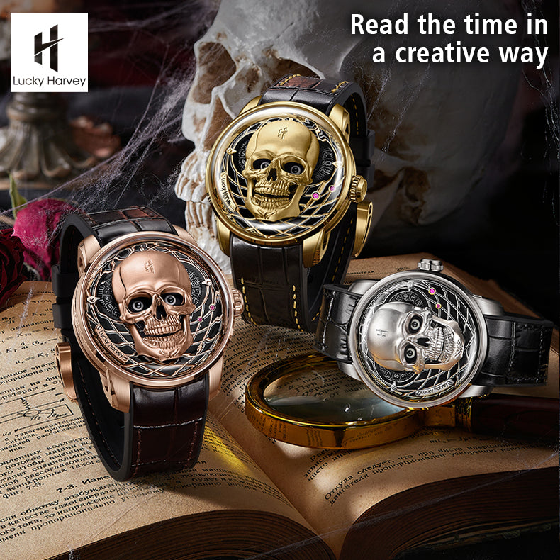 LUCKY HARVEY OWL Automaton Automatic Watch Round shaped Case Luminous –  BonestGatti Watch