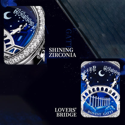 BONEST GATTI Quartz Women Watch Pont des Amoureux Elegant Female Wristwatch BG3004