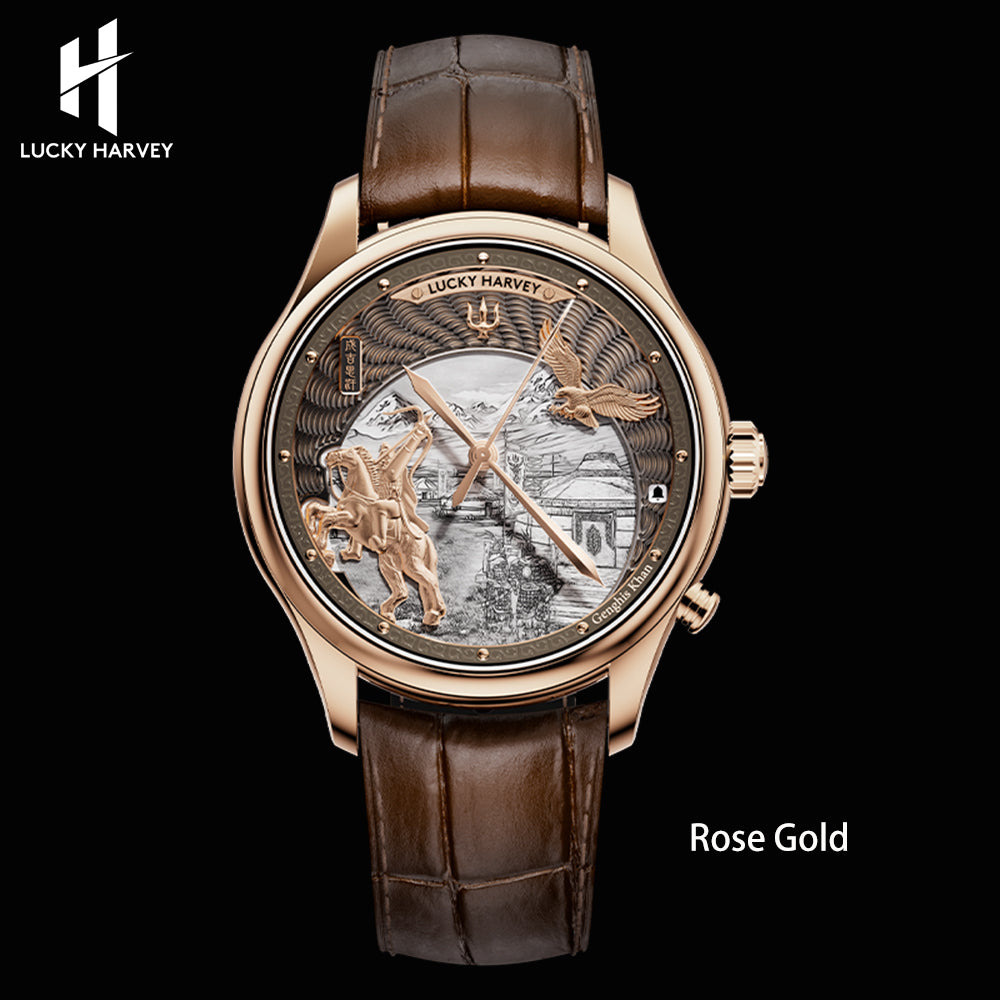 LUCKY HARVEY Genghis Khan Automata Chiming Watch Limited Edition 100 PCS
