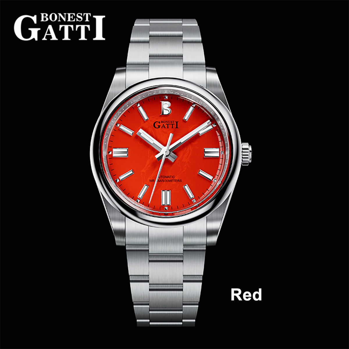 BONEST GATTI Enamel Dial Luminous Horse Automatic Watch BG8015