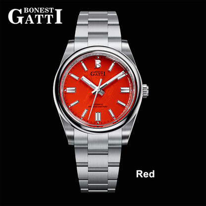 BONEST GATTI Enamel Dial Luminous Horse Automatic Watch BG8015