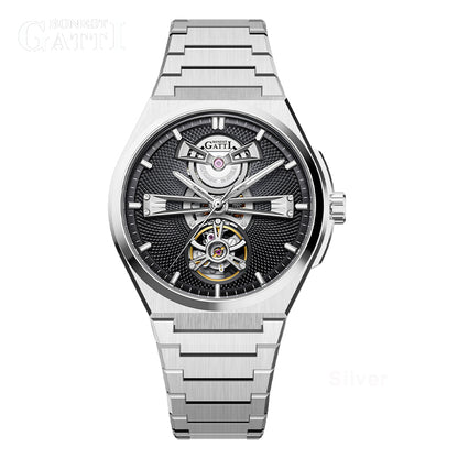 BONEST GATTI Guilloché Pattern Dial Automatic Men Watch BG8014