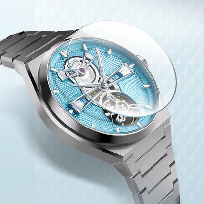 BONEST GATTI Guilloché Pattern Dial Automatic Men Watch BG8014