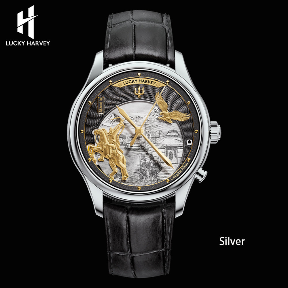 LUCKY HARVEY Genghis Khan Automata Chiming Watch Limited Edition 100 PCS