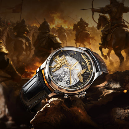 LUCKY HARVEY Genghis Khan Automata Chiming Watch Limited Edition 100 PCS