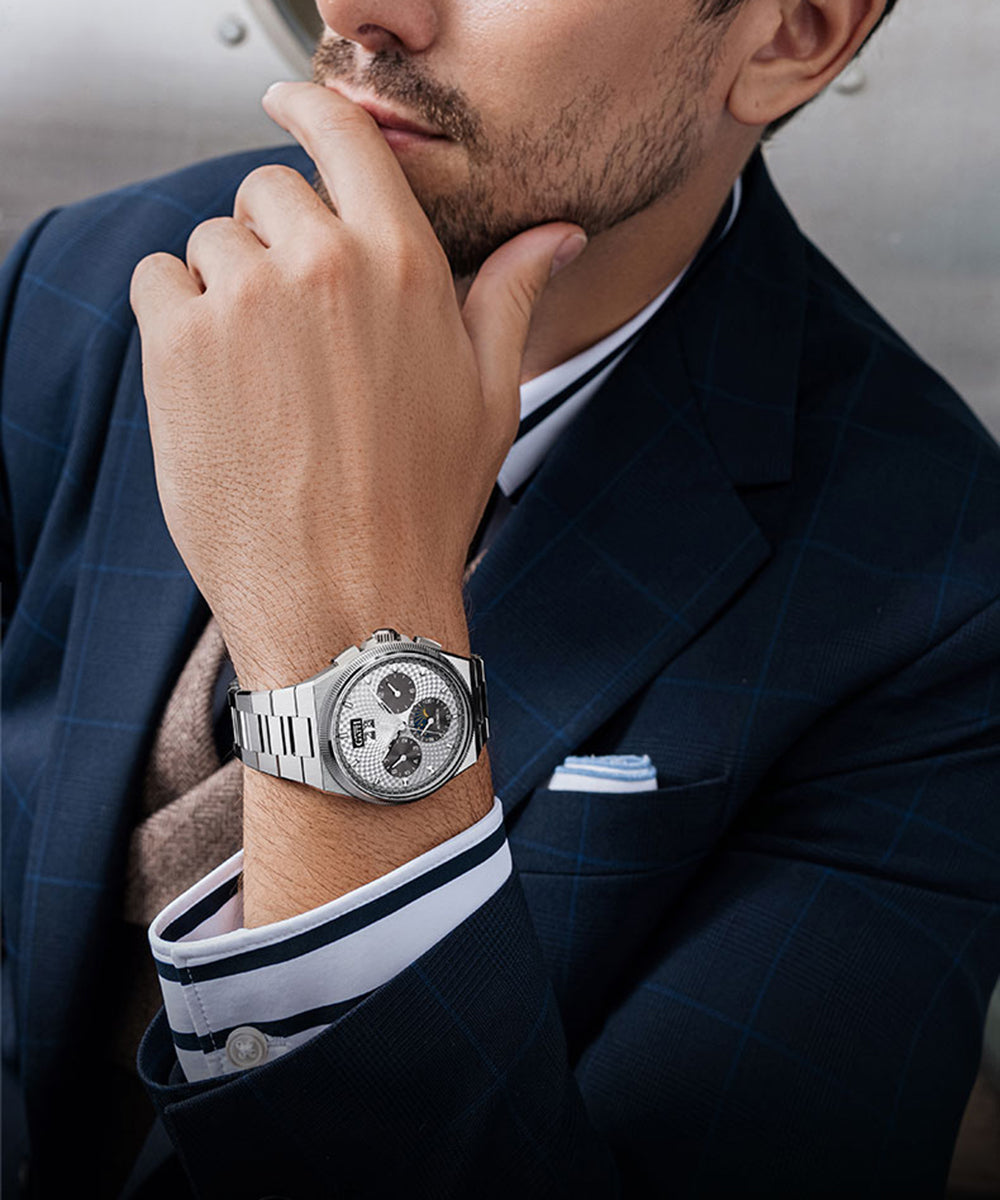 BONEST GATTI Automatic Men Watch Date Week Month Display Self Wind Movement Sapphire Crystal Luminous Watch BG8006