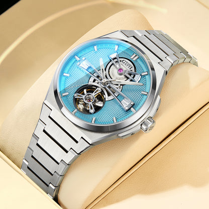 BONEST GATTI Guilloché Pattern Dial Automatic Men Watch BG8014