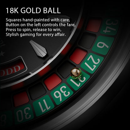 Lucky Harvey Automaton Player Series European Roulette Gold case 18K GOLD BALL Automatic Watch