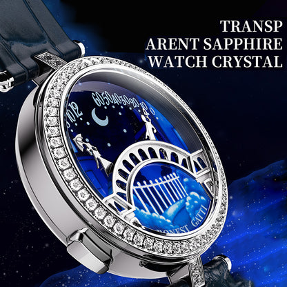 BONEST GATTI Quartz Women Watch Pont des Amoureux Elegant Female Wristwatch BG3004