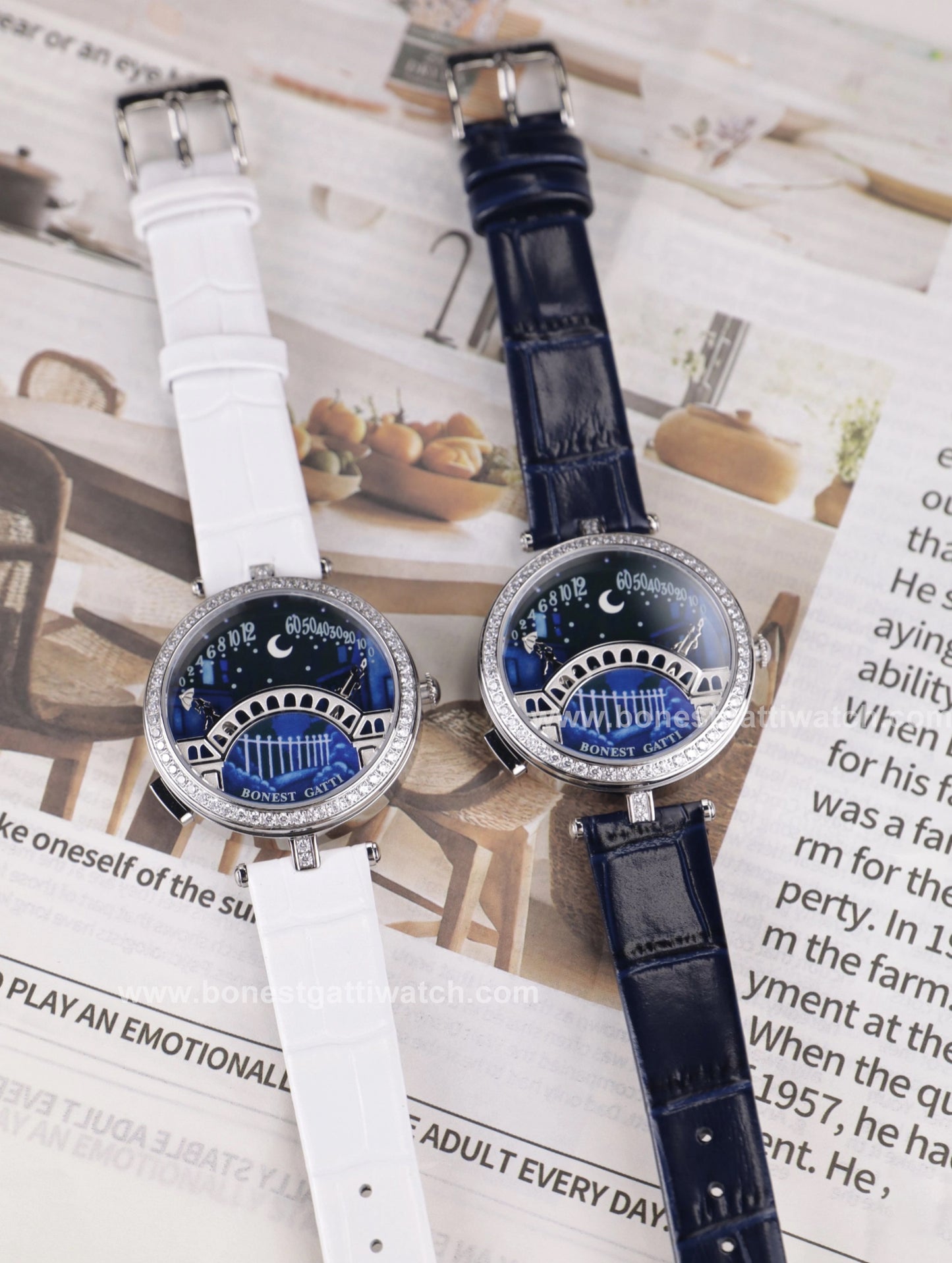 BONEST GATTI Quartz Women Watch Pont des Amoureux Elegant Female Wristwatch BG3004