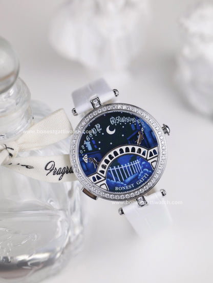 BONEST GATTI Quartz Women Watch Pont des Amoureux Elegant Female Wristwatch BG3004