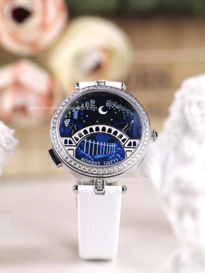 BONEST GATTI Quartz Women Watch Pont des Amoureux Elegant Female Wristwatch BG3004
