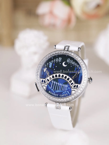 BONEST GATTI Quartz Women Watch Pont des Amoureux Elegant Female Wristwatch BG3004
