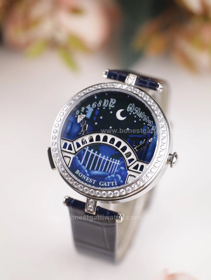 BONEST GATTI Quartz Women Watch Pont des Amoureux Elegant Female Wristwatch BG3004