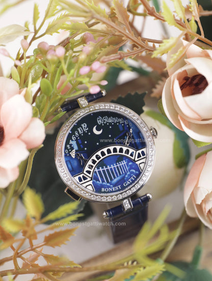 BONEST GATTI Quartz Women Watch Pont des Amoureux Elegant Female Wristwatch BG3004