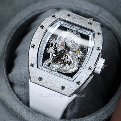 BONEST GATTI Dragon Skeleton Tonneau Automatic Men Watch BG5003