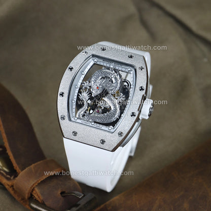 BONEST GATTI Dragon Skeleton Tonneau Automatic Men Watch BG5003