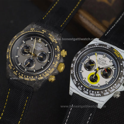 BONEST GATTI Carbon Fiber Automatic Chronograph Men Watch BG9010