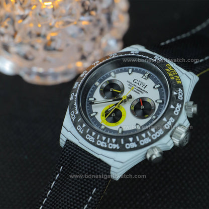 BONEST GATTI Carbon Fiber Automatic Chronograph Men Watch BG9010