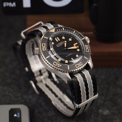 BONEST GATTI Unidirectional Rotating Bezel Titanium Case Automatic Watch BG8001