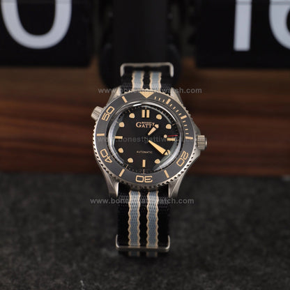 BONEST GATTI Unidirectional Rotating Bezel Titanium Case Automatic Watch BG8001