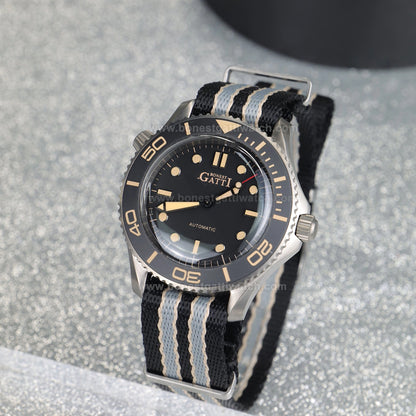 BONEST GATTI Unidirectional Rotating Bezel Titanium Case Automatic Watch BG8001