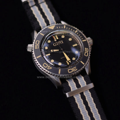 BONEST GATTI Unidirectional Rotating Bezel Titanium Case Automatic Watch BG8001