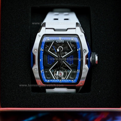 BONEST GATTI Skeleton Tonneau Automatic Men Watch BG5501